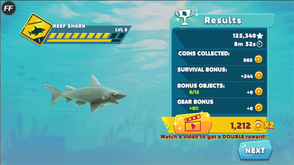 饥饿鲨进化999999钻无限金币下载